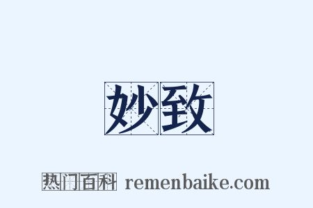 妙致是什么意思的图片